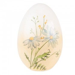 Ceramiczne Jajo Ozdobne w Kwiaty C Clayre & Eef