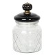 Szklany Pojemniki Kuchenny z Czarnym Wieczkiem B Clayre & Eef