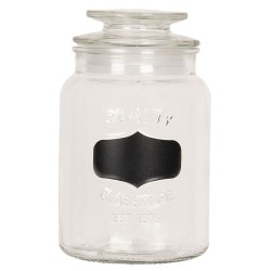 Szklane Pojemniki Kuchenne z Napisami Clayre & Eef