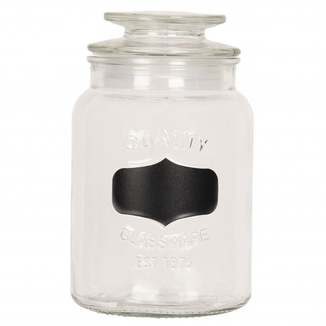 Szklane Pojemniki Kuchenne z Napisami Clayre & Eef