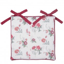 Poduszka Na Krzesło Czerwona Kwiaty Clayre & Eef