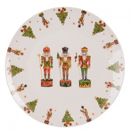 Porcelanowy Talerz Świąteczny Clayre & Eef