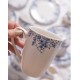 Porcelanowy Kubek w Niebieskie Kwiaty Clayre & Eef