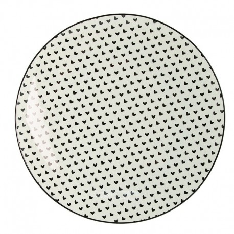 Talerz w Stylu Retro w Serca A Clayre & Eef