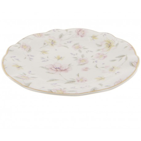 Porcelanowy Talerzyk Prowansalski w Kwiaty Clayre & Eef