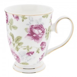 Kubek Prowansalski Porcelanowy W Kwiaty A Clayre & Eef