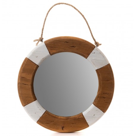 Lustro w Stylu Marynistycznym Koło Ratunkowe