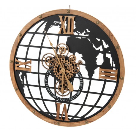 Ażurowy Zegar Industrialny Duży A