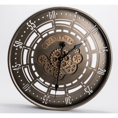 Ażurowy Zegar Industrialny Duży B