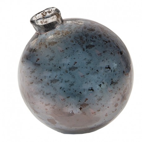 Szklany Wazonik Kula Niebieski A Clayre & Eef