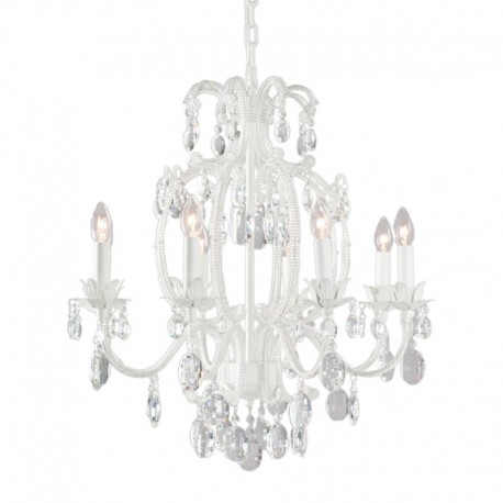 Żyrandol Glamour z Kryształkami A Clayre & Eef