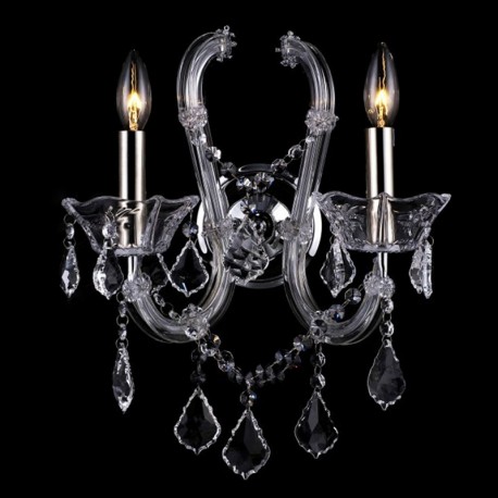 Kinkiet Glamour z Kryształkami A Clayre & Eef