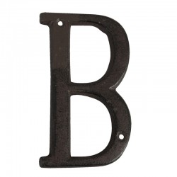 Dekoracja Ścienna Litera B Metalowa Clayre & Eef