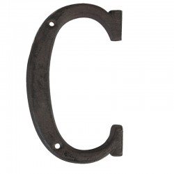 Dekoracja Ścienna Litera C Metalowa Clayre & Eef