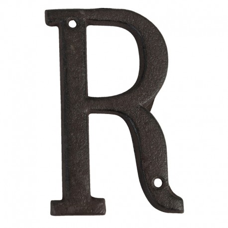 Dekoracja Ścienna Litera R Metalowa Clayre & Eef