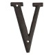 Dekoracja Ścienna Litera V Metalowa Clayre & Eef