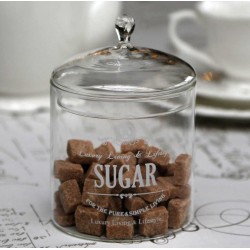 Szklany Pojemnik Chic Antique Na Cukier