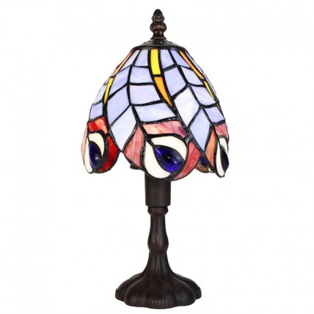 Lampa Stołowa Tiffany Kolorowa B Clayre & Eef
