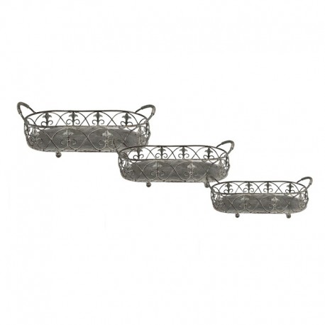 Duże Kosze Prowansalskie Metalowe 3 szt. B Clayre & Eef