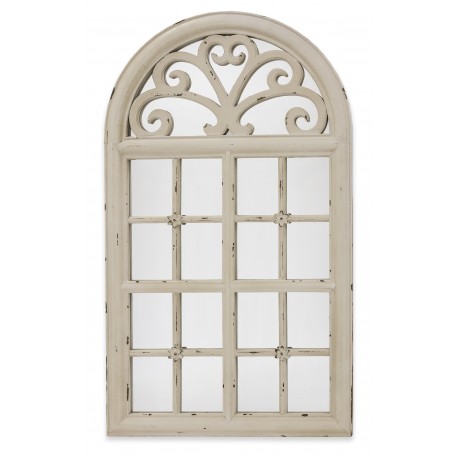 Lustro w Stylu Prowansalskim Okno Beżowe