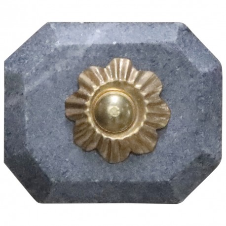 Marmurowa Gałka Meblowa Chic Antique Szara A