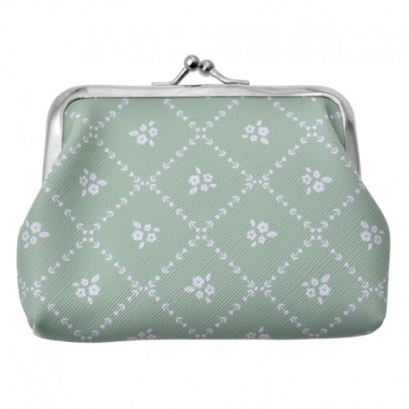 Portmonetka Zielona w Kwiatki Clayre & Eef