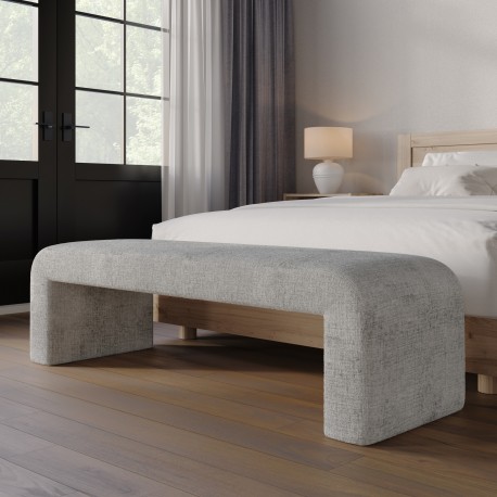 Ławka Leith Livin Hill Srebrnoszara