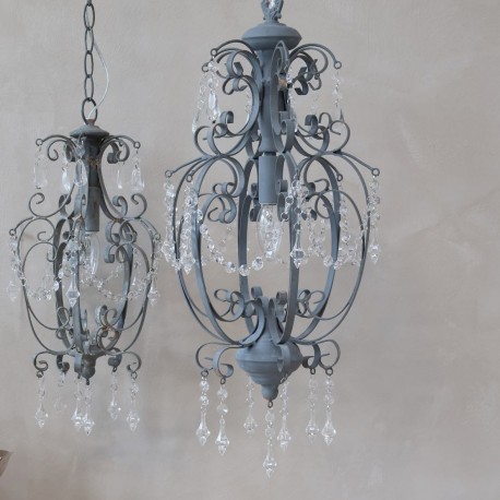 Żyrandol z Kryształkami Vintage Chic D