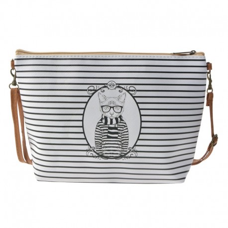Biała Kosmetyczka z Kotem A Clayre & Eef
