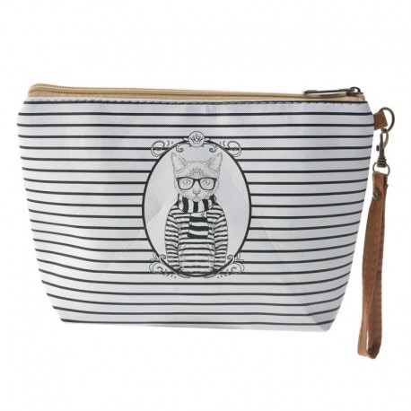 Biała Kosmetyczka z Kotem B Clayre & Eef