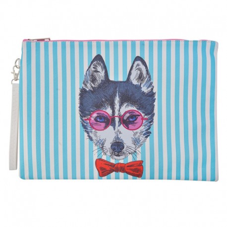 Kosmetyczka w Paski z Psem A Clayre & Eef
