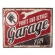Tabliczka Vintage Garage 24/7 Clayre & Eef