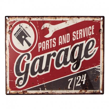 Tabliczka Vintage Garage 24/7 Clayre & Eef