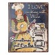 Tabliczka Vintage Cooking With Wine Clayre & Eef