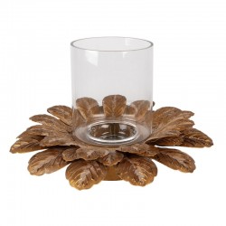 Świecznik z Metalowymi Liśćmi A Clayre & Eef