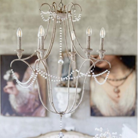 Żyrandol w Stylu Francuskim Blanc Mariclò A