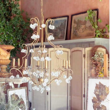 Żyrandol w Stylu Francuskim Blanc Mariclò B