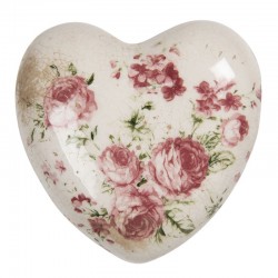 Ceramiczne Serce w Kwiaty Clayre & Eef