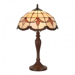Lampa Stołowa Tiffany Witrażowa 3C Clayre & Eef