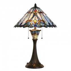 Lampa Stołowa Tiffany Witrażowa 3G Clayre & Eef