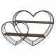 Półki Ścienne Loft Serca 2 szt. Clayre & Eef
