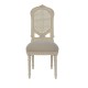 Krzesło w Stylu Prowansalskim Kremowe Blanc Mariclò