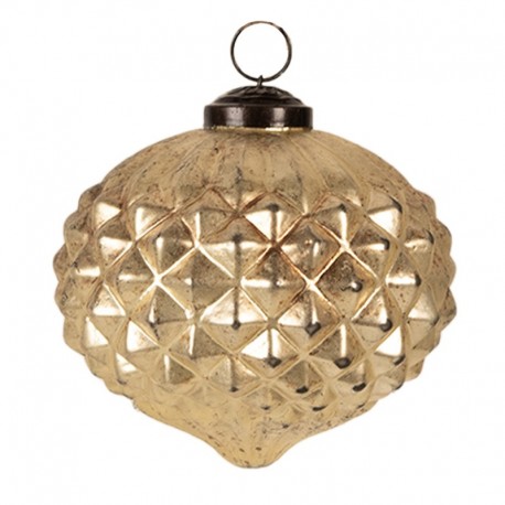 Szklana Bombka Złota 1A Clayre & Eef