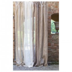 Lniane Zasłony Prowansalskie Blanc Mariclo' 2 szt. B