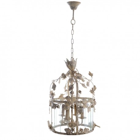 Żyrandol Prowansalski Klatka Blanc Mariclò