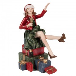 Bożonarodzeniowa Figurka Kobieta Clayre & Eef