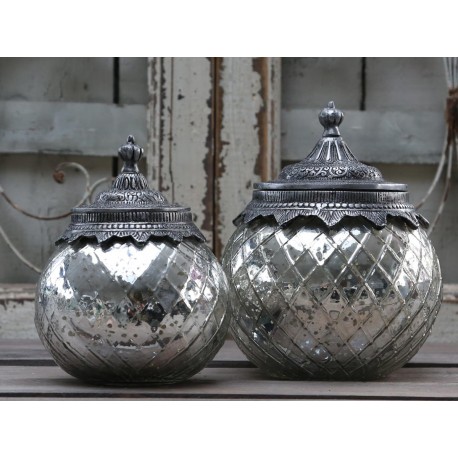 Szklany Pojemnik Chic Antique