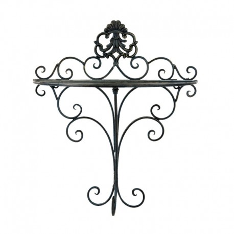 Metalowa Półka/Kwietnik Ścienny Prowansalski Clayre & Eef
