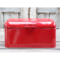 Metalowy Pojemnik Czerwony Chic Antique