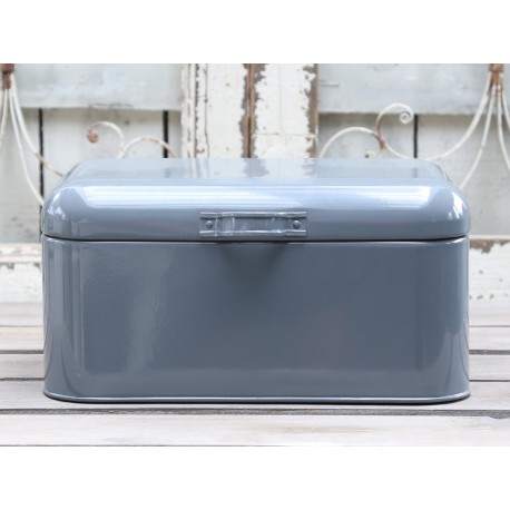 Metalowy Pojemnik Szary Chic Antique